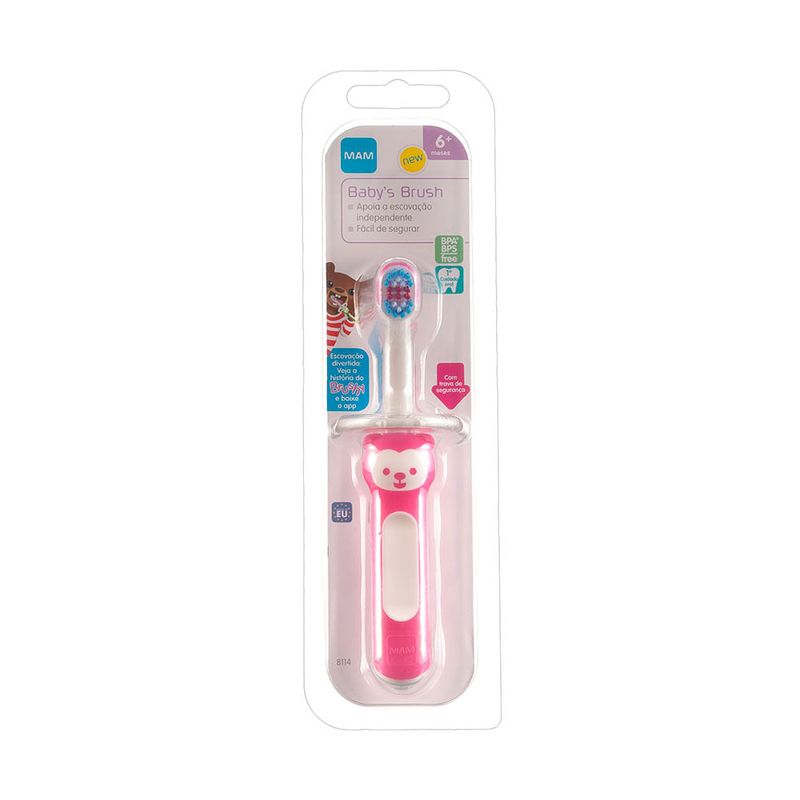 ESCOVA MAM BABY'S BRUSH ROSA 1UNI