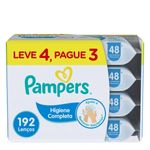 LENÇOS UMEDECIDOS PAMPERS HIGIENE COMPLETA L4P3