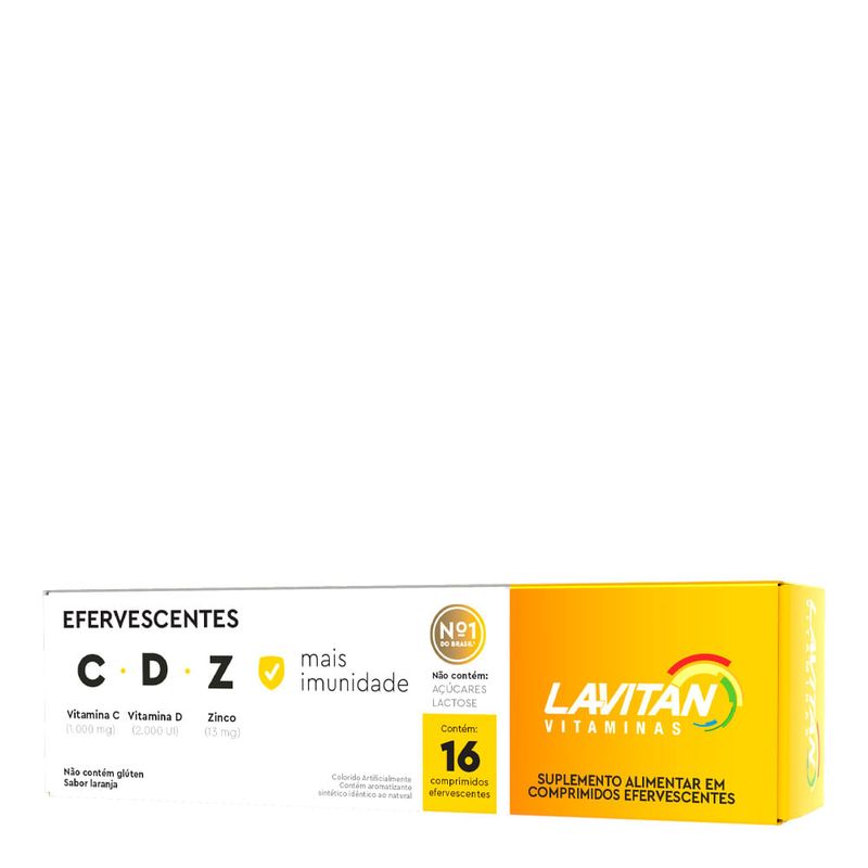 LAVITAN CDZ IMUNIDADE EFERVESCENTE 16CPR