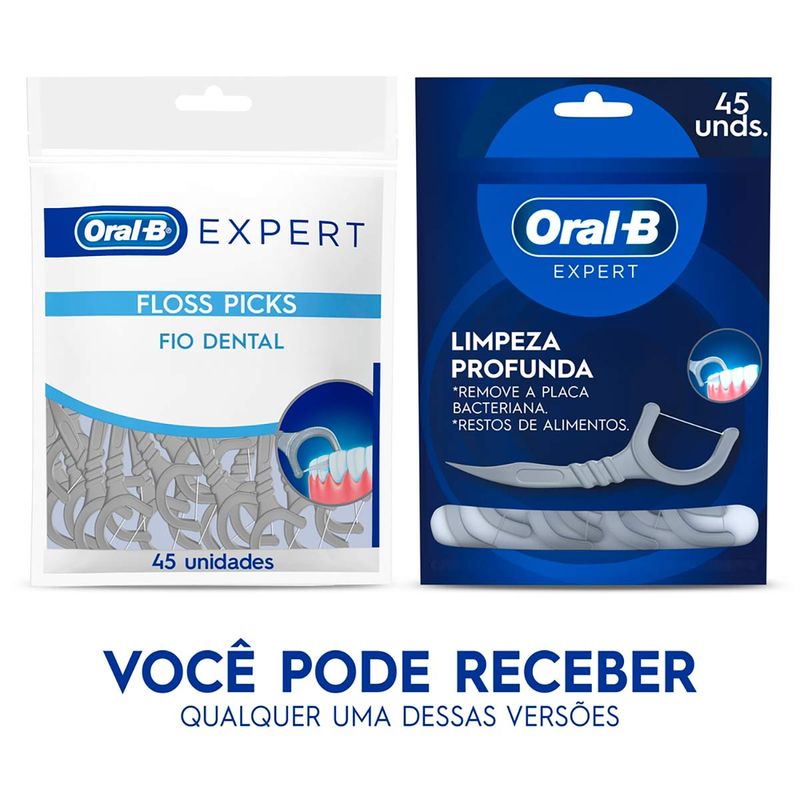 FIO DENTAL FLOSS PICKS ORAL-B EXPERT 45 UN