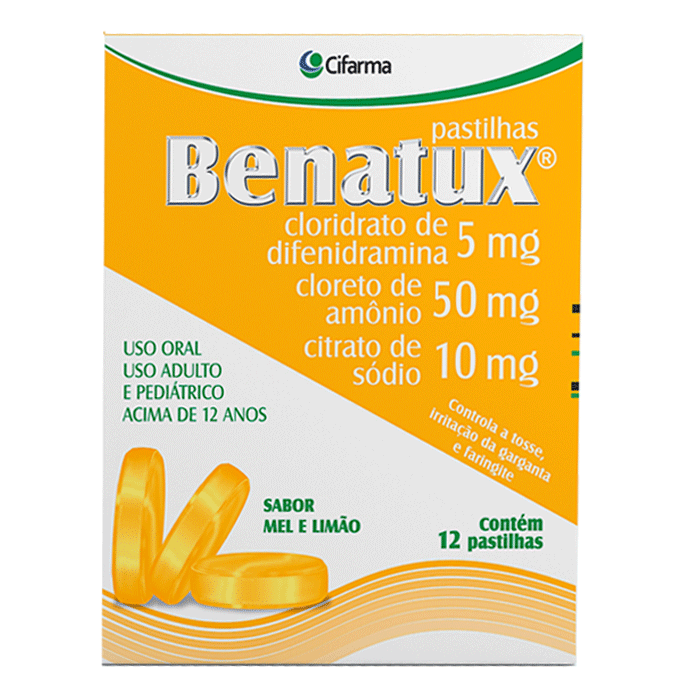 BENATUX MEL E LIMÃO PASTILHA 12UN