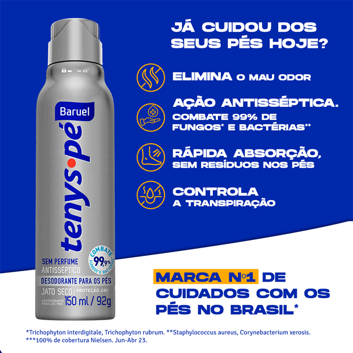 TENYS PE BARUEL JATO SECO SEM PERFUME 150ML