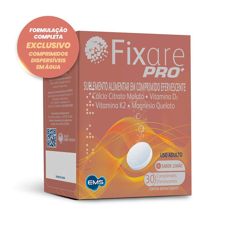 FIXARE PRO + EFERVESCENTE LIMAO 30CPR