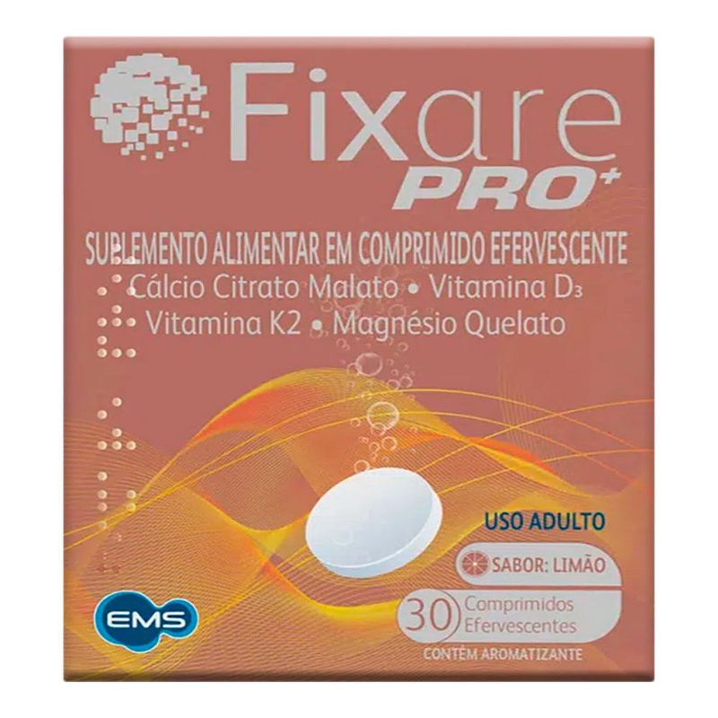 FIXARE PRO + EFERVESCENTE LIMAO 30CPR