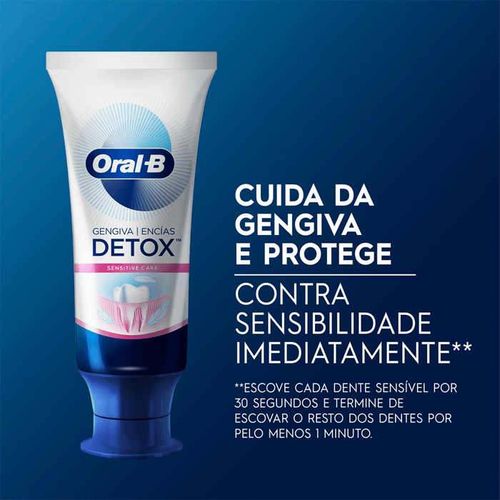 CREME DENTAL ORAL B DETOX SENSITIVE 102G