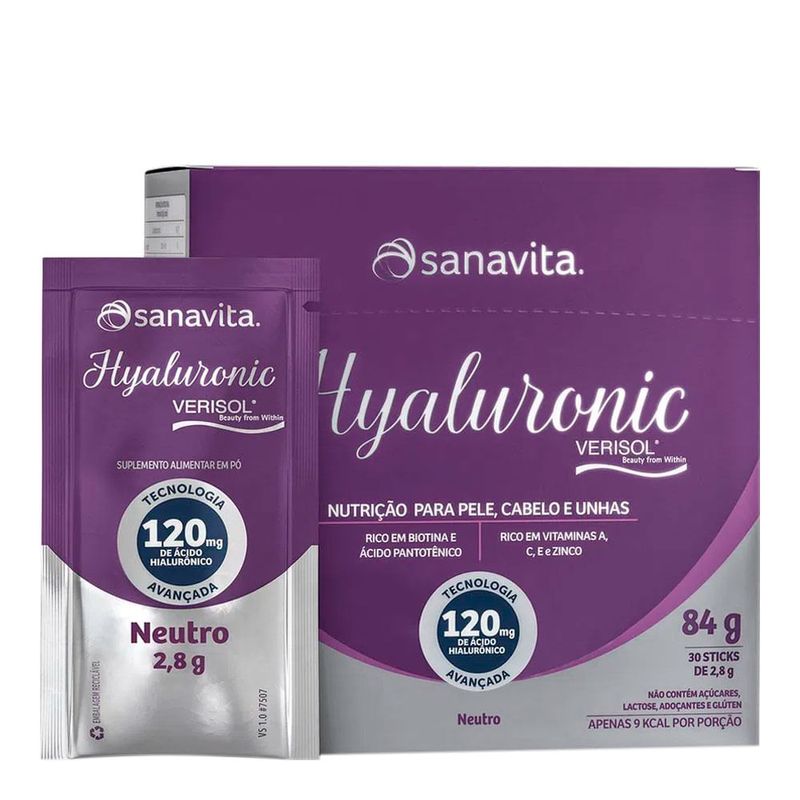 COLAGENO HYALU SANAVITA VERISOL SABOR NEUTRO 30SACHES