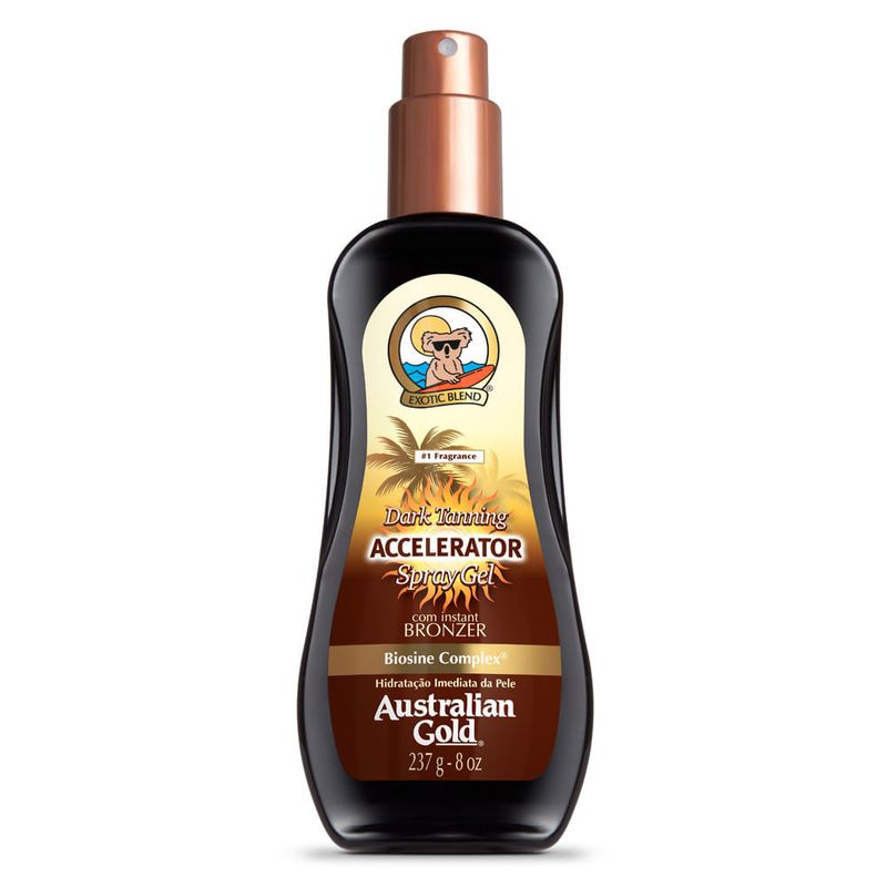 AUSTRALIAN GOLD SPRAY GEL BRONZEADOR ACCELERAT INSTANT 237G