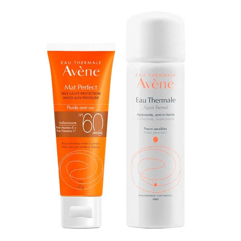 KIT AVENE MAT PERFECT COM COR FPS60 AGUA TERMAL