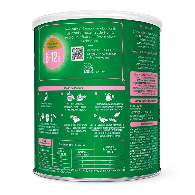 LEITE NESTOGENO 2 400G