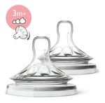 BICO PARA MAMADEIRA PHILIPS AVENT NATURAL 3M+ 2UN