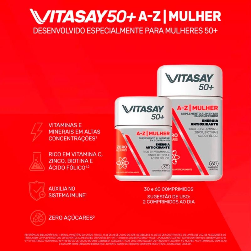 VITASAY 50+ AZ MULHER 30CPR