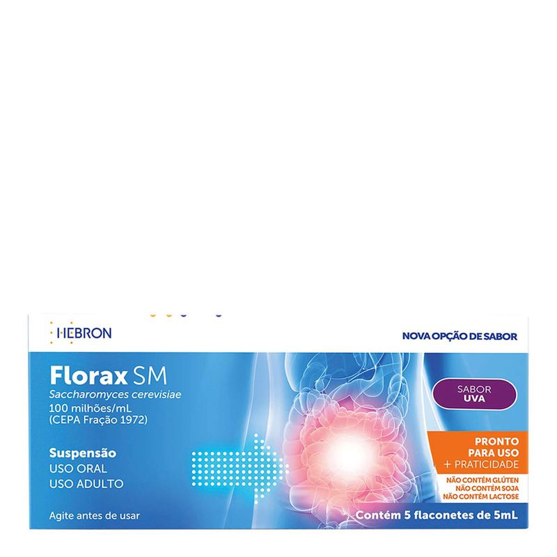 FLORAX SM PEDIATRICO SABOR UVA 5FLACONETES