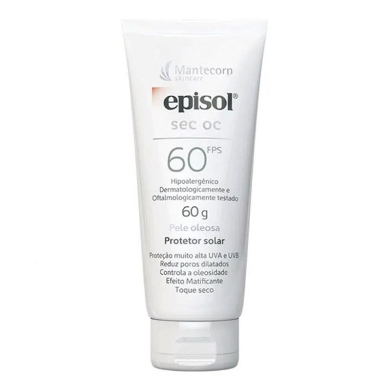 EPISOL SEC OC PROTETOR SOLAR PELE OLEOSA FPS60 60G