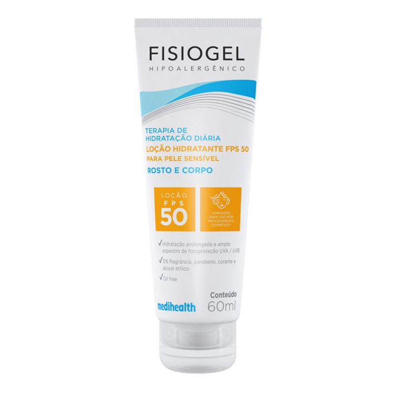 FISIOGEL LOÇAO HIDRATANTE OIL FREE FPS50 60ML