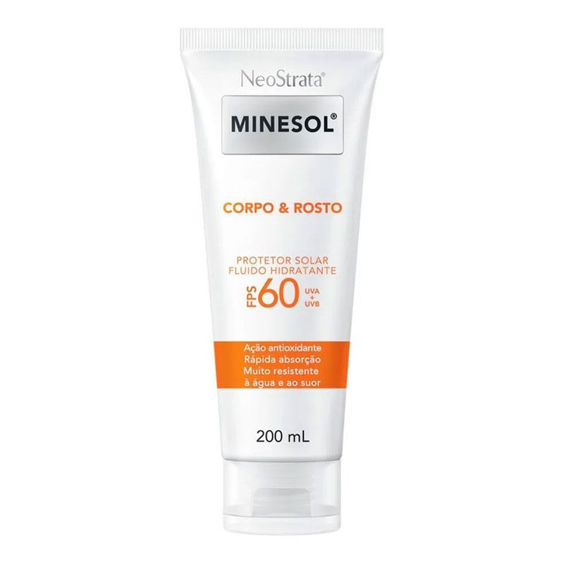 NEOSTRATA MINESOL PROTETOR SOLAR ROSTO/CORPO FPS60 200ML