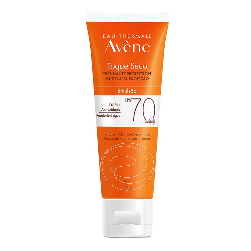 AVENE PROTETOR SOLAR EMULSAO TOQUE SECO FPS70 40G