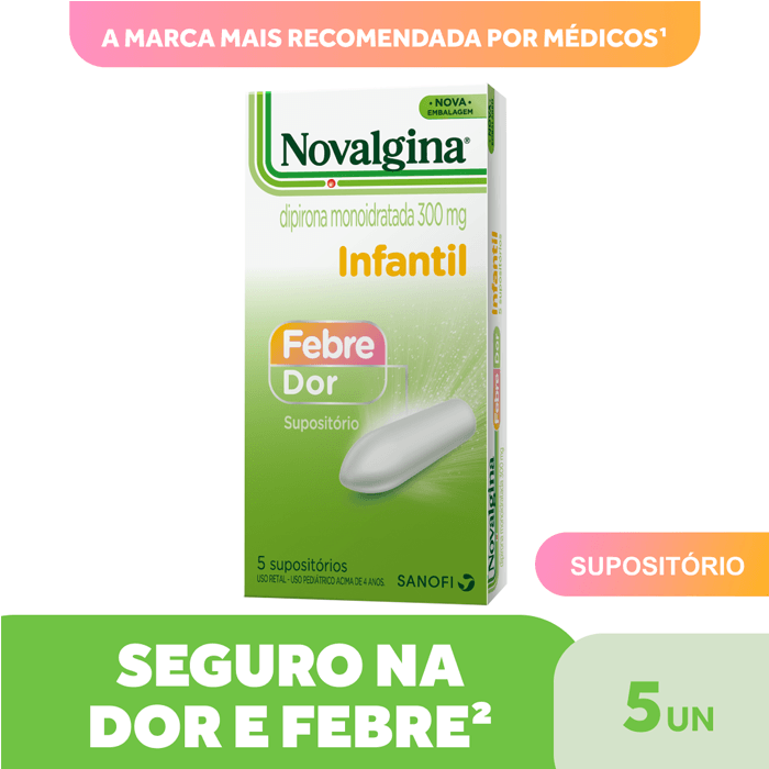 NOVALGINA 300MG SUPOSITORIO INFANTIL 5UN