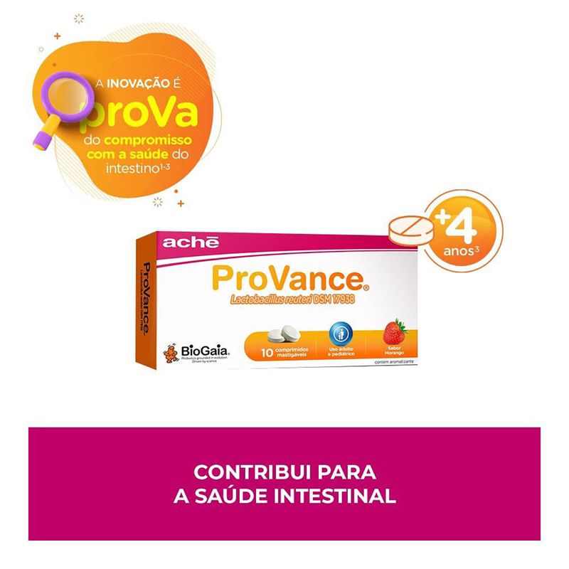 PROVANCE SABOR MORANGO 10CPR MASTIGAVEIS