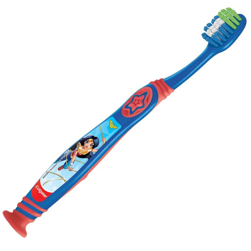 ESCOVA DENTAL INFANTIL COLGATE SMILES LIGA DA JUSTIÇA EXTRA