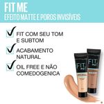 BASE LIQUIDA MAYBELLINE FIT ME COR N80 CLARO NEUTRO 30ML