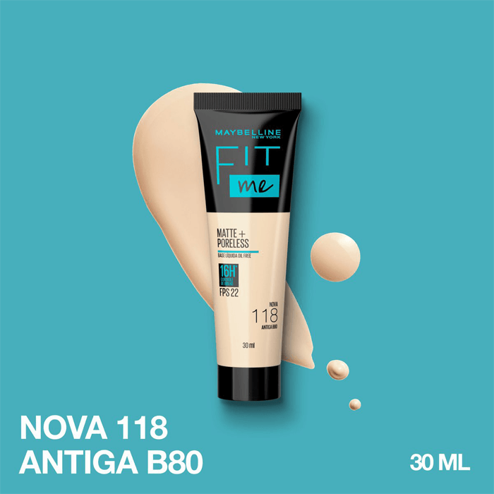 BASE LIQUIDA MAYBELLINE FIT ME COR 080 CLARO ELEGANTE 30ML