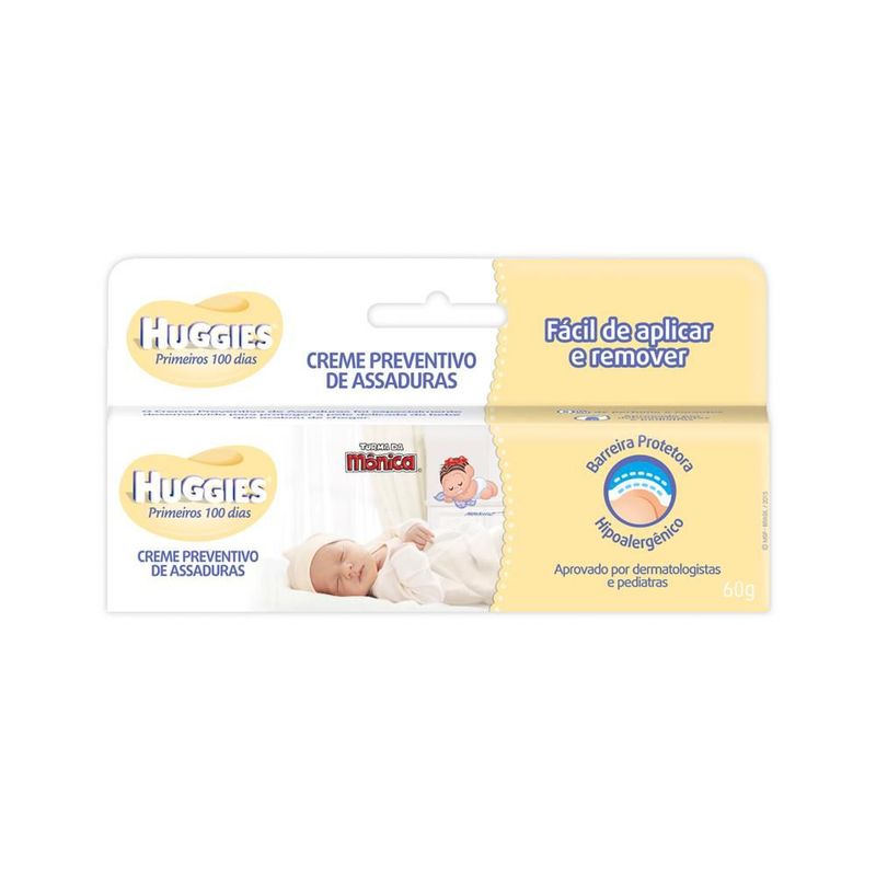 CREME PREVENTIVO DE ASSADURAS HUGGIES TURMA DA MONICA P-99