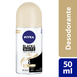 NIVEA DESODORANTE ROLL ON INVISIBLE BLACK WHITE TOQUE DE SED