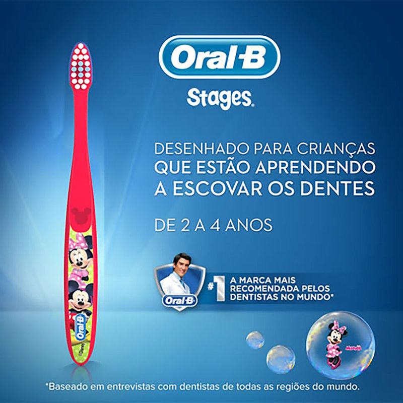 ESCOVA DENTAL INFANTIL ORAL B KIDS MICKEY MACIA 2UN