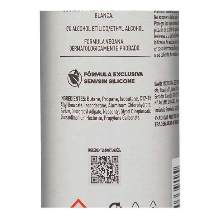 DESODORANTE ADIDAS AE PRO INVISIBLE MASCULINO 150ML