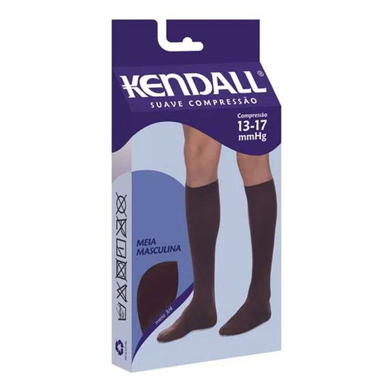 MEIA KENDALL SUAVE COMPRESSAO MASC G PRETA 2713