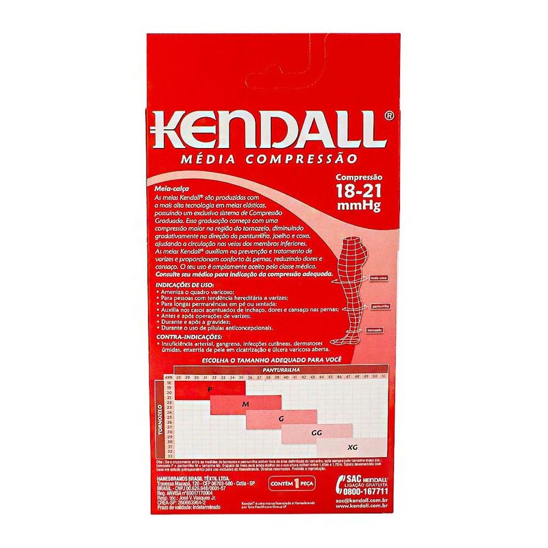 MEIA CALÇA KENDALL MEDIA COMPRESSAO M MEL 1632