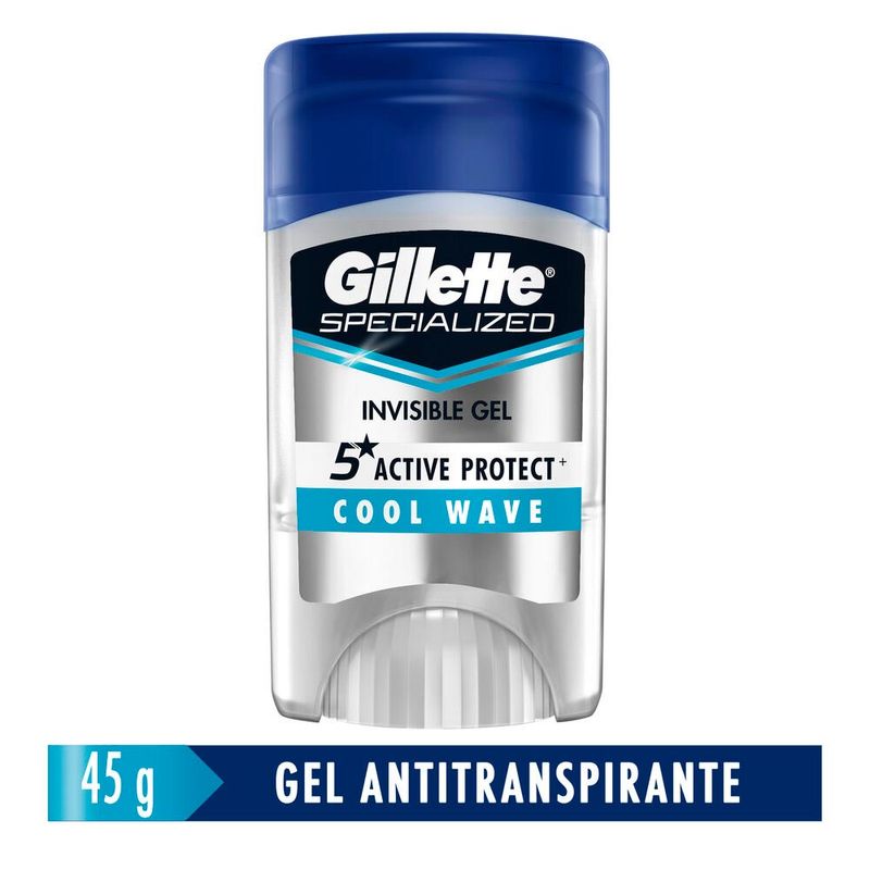 DESODORANTE GILLETTE STICK CLEAR GEL COOL WAVE 45G