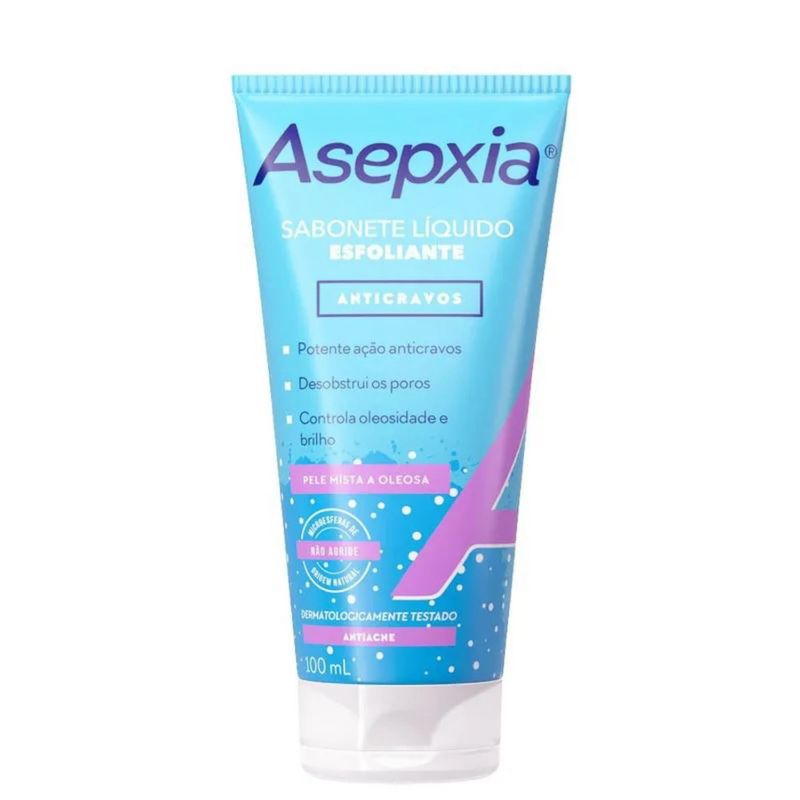 ASEPXIA SABONETE LIQUIDO ANTIACNE ESFOLIANTE 100ML