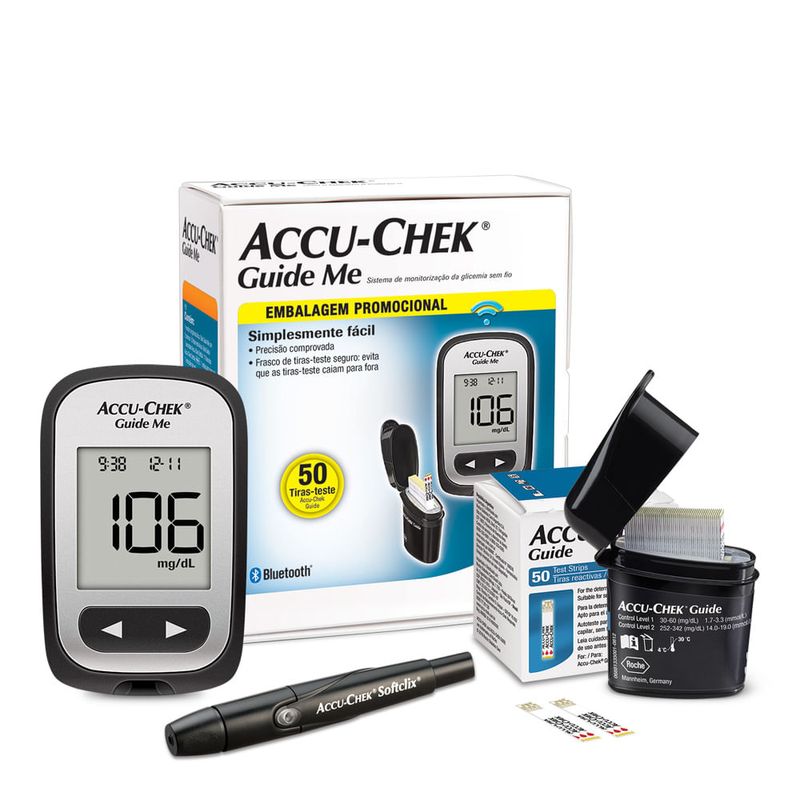 ACCU CHEK GUIDE KIT MONITOR + 50TIRAS