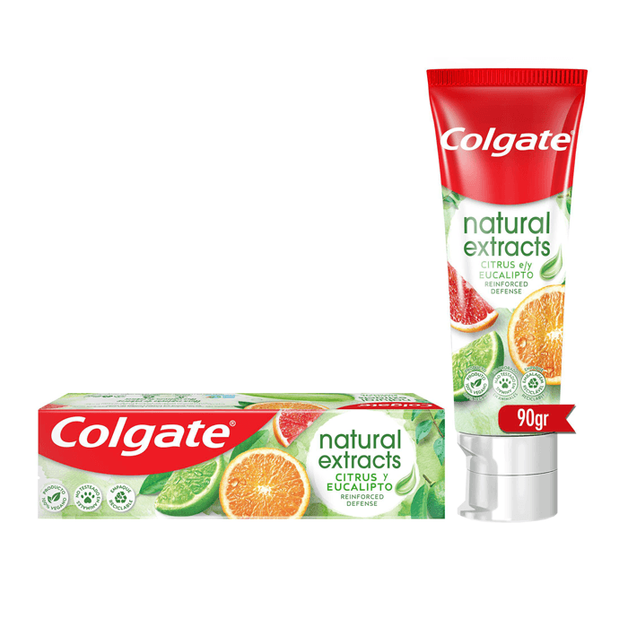CREME DENTAL COLGATE NATURALS EXTRACTS REINFORCED DEFENSE 90