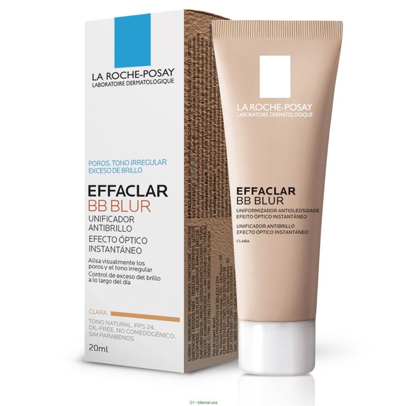 EFFACLAR BB BLUR UNIFORMIZADOR ANTIOLEOSIDADE COR CLARA LA R