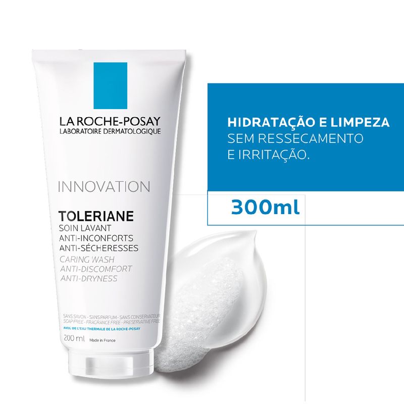 TOLERIANE CARING WASH CREME DE LIMPEZA FACIAL HIDRATANTE 200