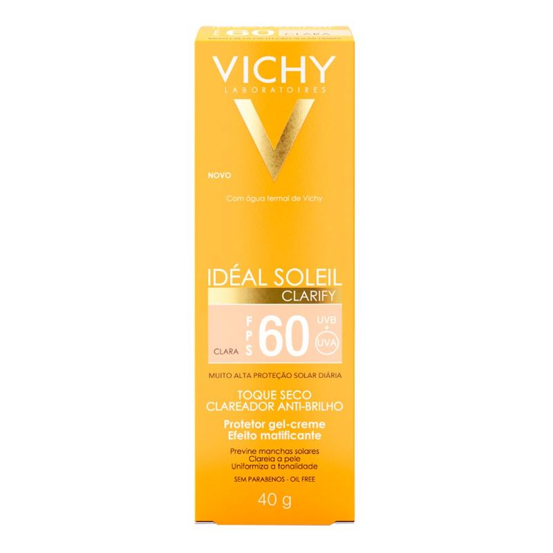 VICHY IDEAL SOLEIL CLARIFY PROTETOR SOLAR COR CLARA FPS60 40