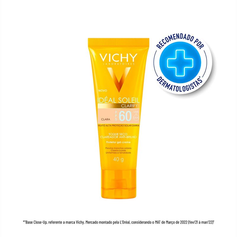 VICHY IDEAL SOLEIL CLARIFY PROTETOR SOLAR COR CLARA FPS60 40