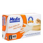 LUVA DE PROCEDIMENTO MEDIX GRANDE 100UN