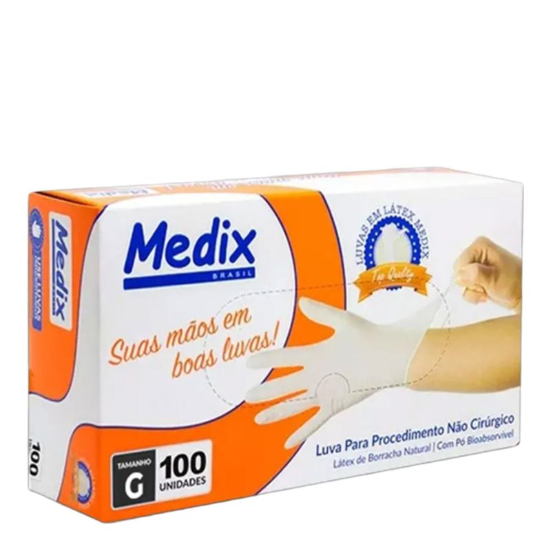 LUVA DE PROCEDIMENTO MEDIX GRANDE 100UN