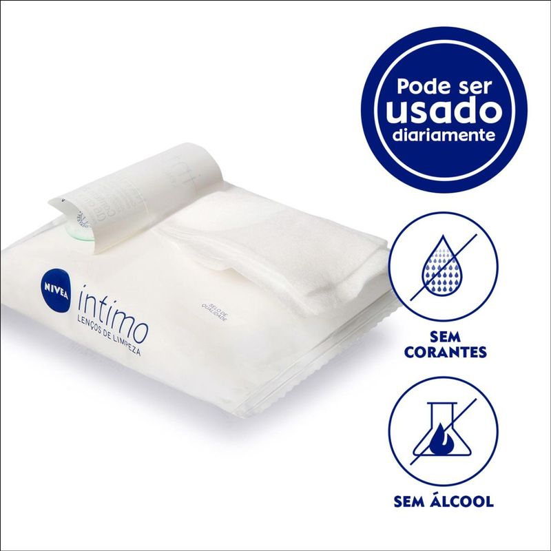 NIVEA INTIMO LENÇOS DE LIMPEZA NATURAL 20UN
