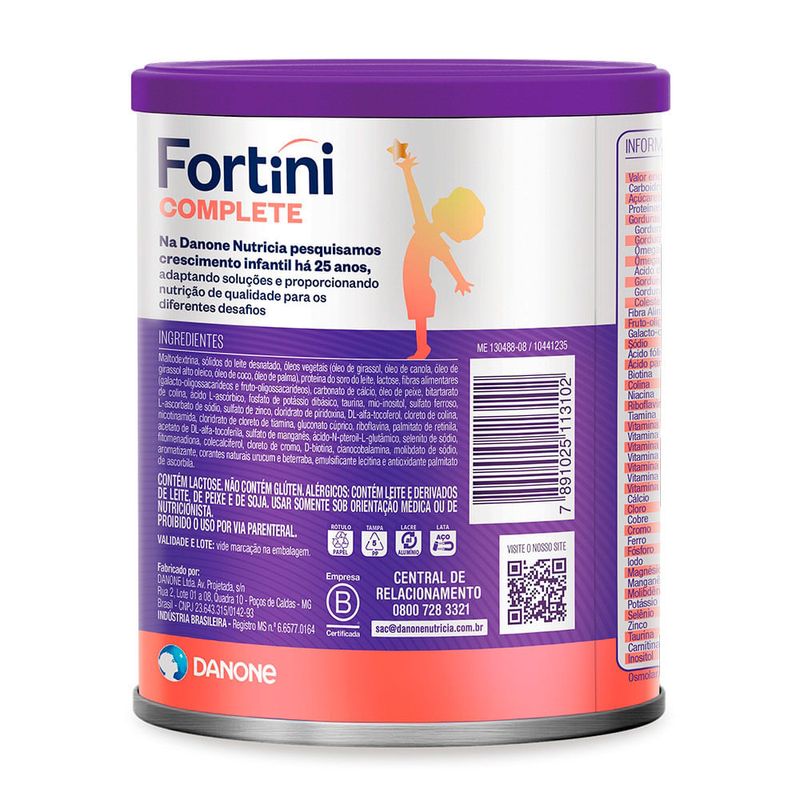 MILNUTRI COMPLETE SABOR VITAMINA DE FRUTAS 800G
