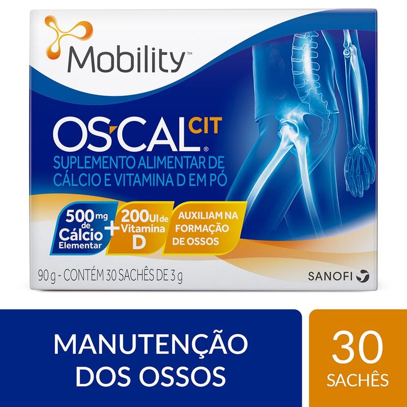 OSCAL CIT 500MG/200UI 30SACHES 3G