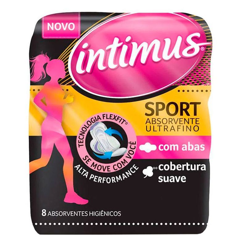 ABSORVENTE INTIMUS SPORT ULTRAFINO SUAVE 8UN