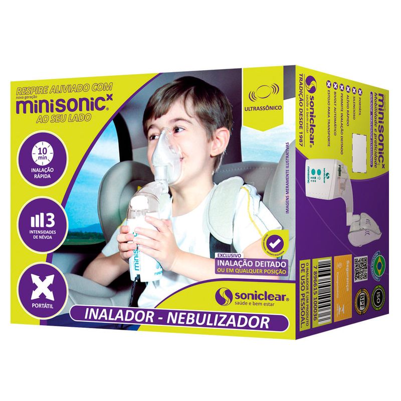 INALADOR NEBULIZADOR ULTRASSONICO PORTATIL MINISONIC