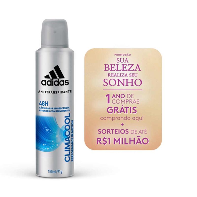 DESODORANTE ADIDAS AE CLIMACOOL MASCULINO 150ML