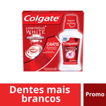 CREME DENTAL COLGATE LUMINOUS WHITE 70G 3UN GRATIS ENXAGUATO