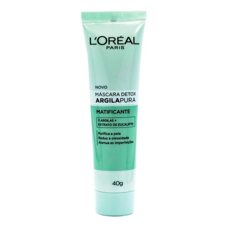 LOREAL MASCARA FACIAL ARGILA PURA DETOX MATIFICANTE 40G
