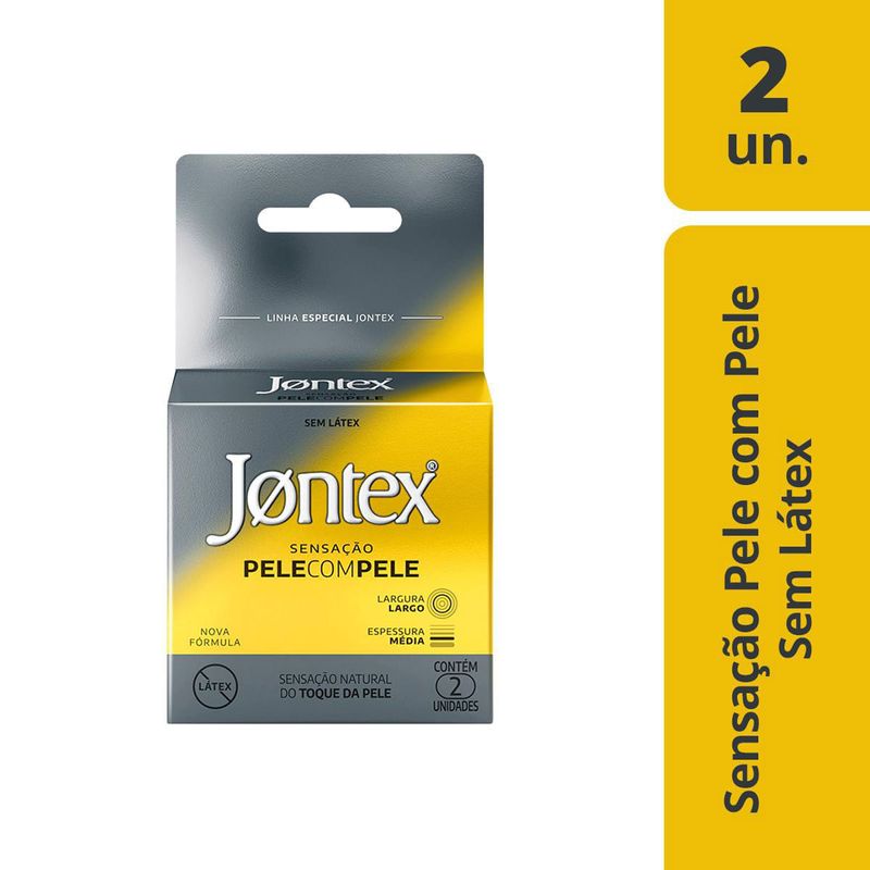 PRESERVATIVO JONTEX SENSAÇAO DE PELE COM PELE 2UN